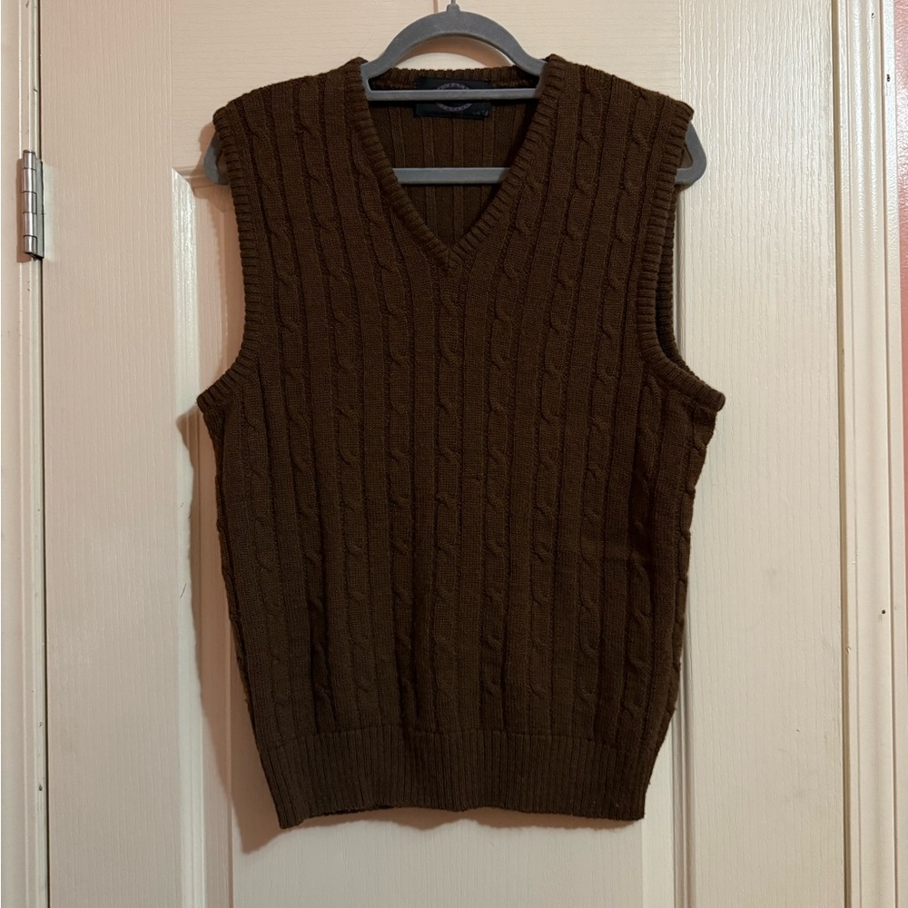 Vintage Jantzen V-Neck Brown Sweater Vest